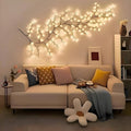 LED tree branch wall light decor with warm ambient lighting for modern interiors